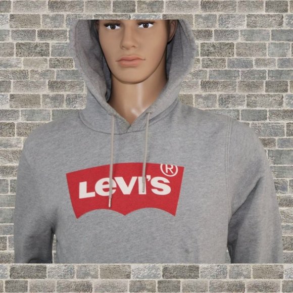 Levi's Logo Hoodie Grey - Picture 2 of 8